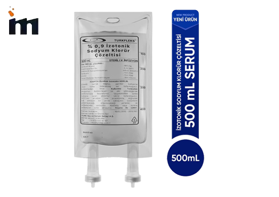 Turkfleks % 0.9 Izotonik Sodyum Klorür Çözeltisi 500 ml - 1 Adet